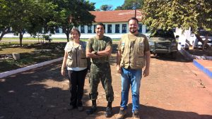 Equipe Geopark com Comandante Couto do Exército
